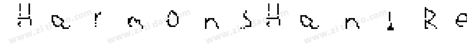 HarmonsHand Regular字体转换